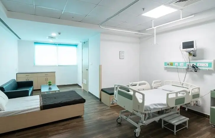 Comfortable private patient room at Neelam Hospital, Rajpura, Punjab, featuring modern amenities, a clean environment, and personalized inpatient care for faster recovery.